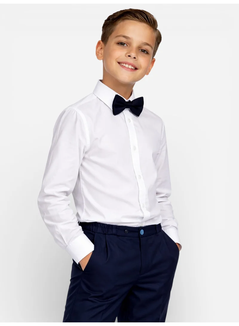 Victor And Jane  Navy Waistcoat, Shirt, Trousers & Bow Tie Set for Men | Best Price UAE